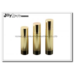 China Height 161mm Airless Pump Bottles gold head cap bottle body cylinder foundation pump bottle wholesale