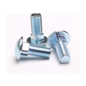 China Din 603 Zinc Plated Carriage Bolts Carbon Steel Full Thread Grade 4.8 Fasteners supplier