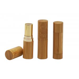 Cylinder Shape Bulk 3.5g Bamboo Lip Balm Tubes