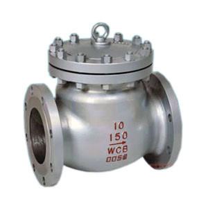 China Cast Steel Flanged Swing Check Valve Non - Return 8 Inch 150 RF A216 WCB supplier