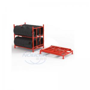 Steel Pallet Truck Tire Storage Rack Stacking Customized Powder Coating