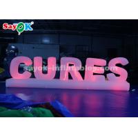 China White Inflatable Alphabet With 17- Color Changed By Touch Screen Remote Control on sale