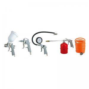 Professional Popular Model High Quality 5 Pieces Gravity Type Air Spray Gun Kit Suction Type