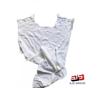 Factory Direct Sale Industrial Wiping White Cotton T-Shirt 20 KG Rags