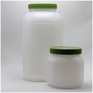 China Bread 1L/4L Wide Mouth HDPE Protein Powder Food Storage with Screw Cap and Aluminum Heat Induction Liner supplier