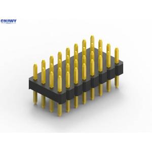 China Três tipo isolação do MERGULHO do conector do encabeçamento do PWB das fileiras 5U do preto do flash do ouro supplier