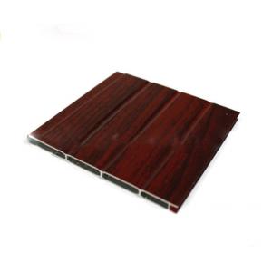 China Wood Grain Extruded Aluminium Door Profiles Length Customized With Transfer Printing supplier