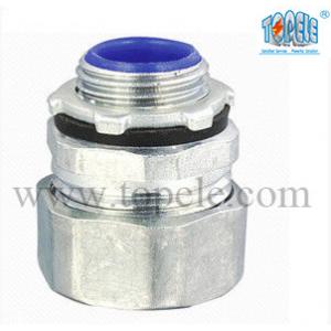 1-1/2" Zinc Male Electrical IMC Pipe Connector For Rigid Compression Fittings