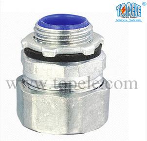 1-1/2" Zinc Male Electrical IMC Pipe Connector For Rigid Compression Fittings