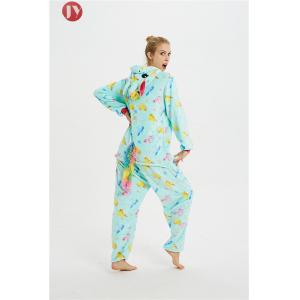 Wholesale Soft Polyester Fluffy Flannel Fleece Unicorn Kigurumi Costume Pajamas