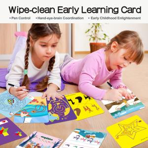 China ABC Learning Cards,Preschool Educational Toys for Toddler Writing Reading Preschool Wipe-Clean Flash Cards supplier