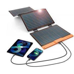 China Foldable USB Portable Solar Charger Monocrystalline Photovoltaic Module 18W supplier