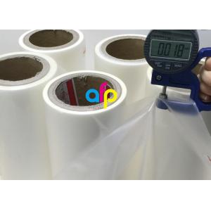 PET Base BOPP Laminating Roll Film , Multiple Extrusion Clear Thermal Laminate Roll