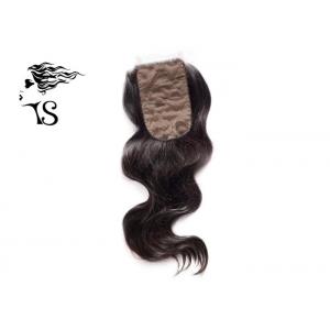 Onda baja de seda del cuerpo del pedazo del pelo de Remy Hair Lace Frontal Closure de la Virgen cómoda