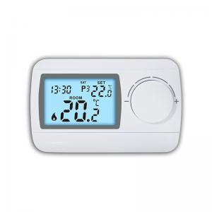 China Wall Mounted ABS Plastic 7 Day Programmable Thermostat With Digital Display supplier