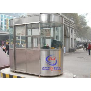 China Prefabricated Stinaless Steel Sentry House , Low Cost Modular Guard House supplier