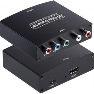 5V YPBPR To HDMI Converter YPBPR + L Audio TO HDMI HD Video Converter Black