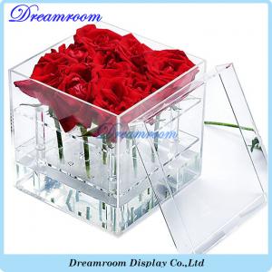 China Hot Sale Popular Style Clear Acrylic Luxury Flower Box supplier