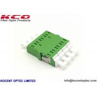 China LC / APC Quad Fiber Optic Adapter Coupler Insertion Loss 0.2dB Plastic Material on sale