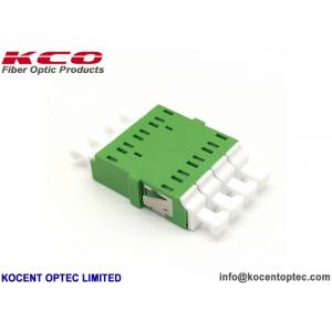 LC / APC Quad Fiber Optic Adapter Coupler Insertion Loss 0.2dB Plastic Material
