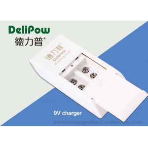 China Microphone 6f22 Recharge Battery Charger , Alkaline Battery Charger 2 Slots supplier