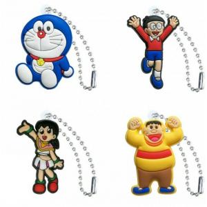 China PVC Keychain Cartoon Figure Metal Ball Chain Key Chain Ball chain supplier