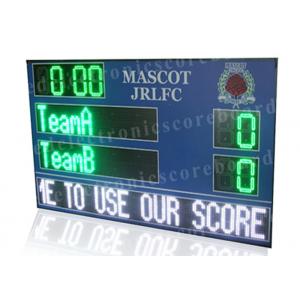 Multi - Sports Digital Score Board And Electronic LED Football Scoreboard In Green Color