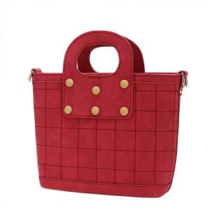 Red and gray pu Handbag ladies Fashion handbags bolsas femininas bolsas para dama