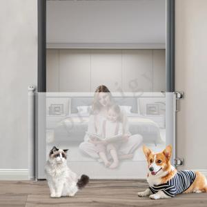 CPC/EN1930 Punch Free Baby Retractable Gate Extra 120 Inches Pets Mesh Doo Rsafety Gate For Doorway