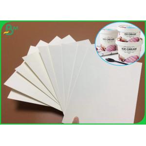 China Antifreeze 210gr 230gr PE Coated 1 Side White Bowl Paper For Ice cream paper bowl supplier