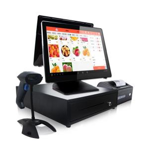 China 15 Inch Pos Systems Machine Touch Screen Cash Register All In One Windows OS wholesale