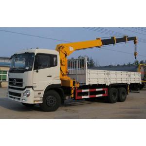 12Ton 6x4 Dongfeng Used Crane Truck 12000X2500X3850mm With Stretchable Arm