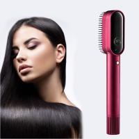 China Home Use Hair Straightener Dryer Brush Electric Hair Dryer Brush Curl / Straighten Tool on sale