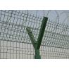 China Y Post 3D Curved Airport Security Fencing , Welded Wire Mesh Fence Panels wholesale