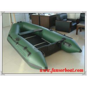 Sport PVC Boat with Plywood Floor, Army green color (Length:2.3m)