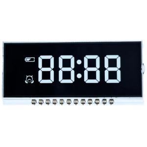 ホワイト デジタル時計 LCD ディスプレイ デューティ 1/6 バイアス 1/2 ネガティブ LCD ディスプレイ