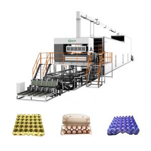 Cardboard Fruit Tray Making Machine High Speed Molded Fiber Production Line