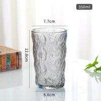 China 350ml Clear Glass Tumbler Drinking Cups Set for Daily Use Water Glass Cold Beverage Cup on sale