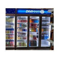 China R134a Champagne Glass Door Fridge Liquor Cold Drink Display Refrigeration Equipment on sale