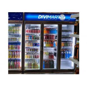 China R134a Champagne Glass Door Fridge Liquor Cold Drink Display Refrigeration Equipment supplier