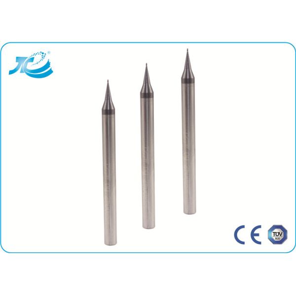 Molino de extremo miniatura del carburo sólido micro del grano con 0,1 milímetros - diámetro de 0,9 milímetros