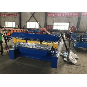 China 8 Kw Corrugated Roll Forming Machine , Roofing Sheet Metal Rolling Machine With PLC Control supplier