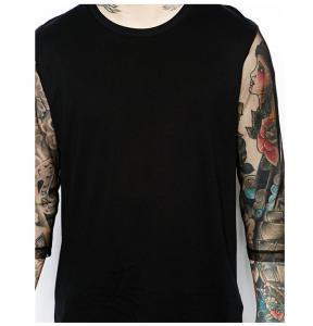 China Cool 3/4 sleeve t shirt for men latest t shirt designs for men on sale 