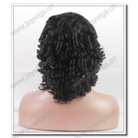 fashion 14 inch 2# colours spring curly short crystal tip 100% mongolia human hair full lace wigs