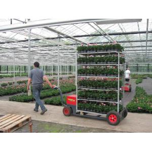 Steel Wheeled Garden Plant Pot Trolley , 500kgs H1900mm Flower Pot Shelf