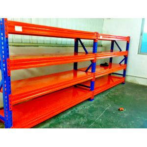 China Blue / Orange Cold Rolled Heavy Duty Pallet Racking With Long Span wholesale