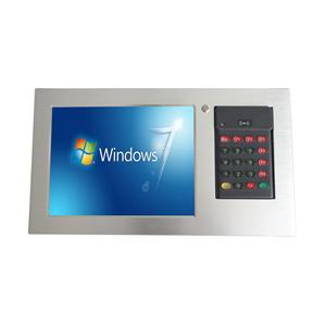 China IPPC-1203KB 12.1 Industrial Touch Panel PC Integrated Keyboard Card Reader Barcode Scanning Module supplier