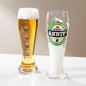 Large Pilsner Custom Printed Beer Glasses Transparent 700ml 24.5 Ounce
