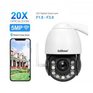 5MP Wireless CCTV Outdoor Camera 20x Zoom Wifi IP Network PTZ Camera Support 360 Degree Rotation