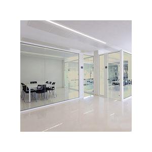 6mm Clear Frosted Toughened Glass Partition Scratch Resistant For Office